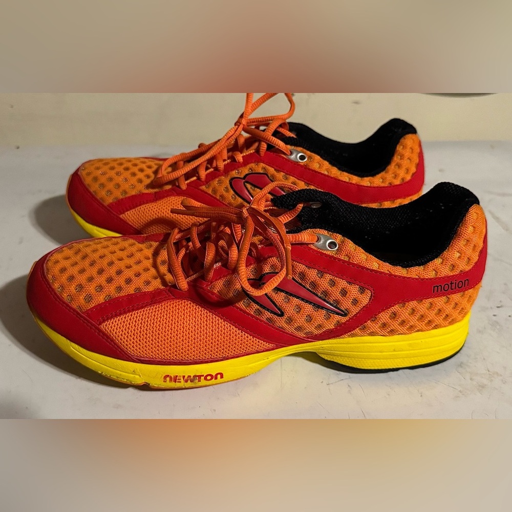 Newton Vibrant Orange and Red Athletic Shoes